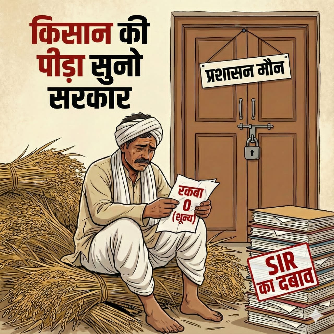 सुरजपुर धान खरीदी के बीच रकबा संकट गहराया, SIR के दबाव में पिस रहे किसान, प्रशासन ने साधी चुप्पी